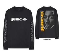 Tupac - T-Shirt Maniche Lunghe # S Unisex Black # Respect