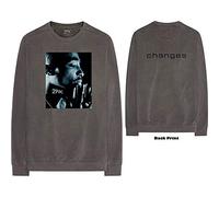 Tupac - T-Shirt Maniche Lunghe # S Unisex Grey # Changes Side Photo