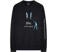 Tupac - T-Shirt Maniche Lunghe # Xl Unisex Black # Changes