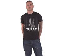 Tupac T Shirt Praying Logo Official Mens Black L