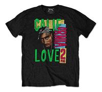 Tupac - T-Shirt # S Unisex Black # California Love