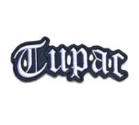 2pac Tupac Patch Cut Out Logo Official Embroidered woven iron on Taglia unica