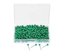 Tupalizy 1/8 Inch Small Round Ball Head Decorative Push Pins Map Thumb Tacks for Travel Map Art Picture Photo Canvas Bulletin Cork Board Wall DIY Craft Home School Office Use, 500PCS (Green)