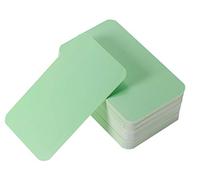 Tupalizy 100PCS Small Blank Paper Message Note Business Cards Double-Sided Mini Greeting Place Name Vocabulary Word Flash Cards Graffiti Scrapbookings DIY Gift Tags Label (Light Green)