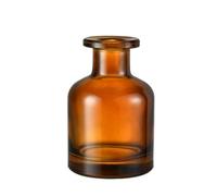 TUPANDY 150ml/5oz Empty Refillable Glass Diffuser Bottle Diffuser Jars Aromatherapy Storage Container Fragrance Accessories Use for DIY Replacement Reed Diffuser Sets (Brown)