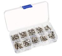 TUPARKA 200Pcs Nuts and Bolts Set Machine Screw and Nut Assortment Kit in a PP Box(M3 M4 M5)