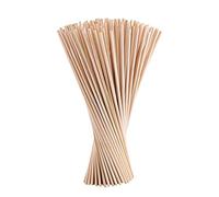 TUPARKA Dowel Rods, 150 Pack Natural Sticks Round Craft Wooden Sticks for DIY Craft (3 * 200mm)
