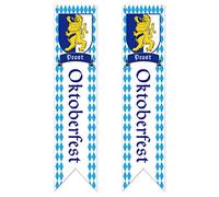 TUPARKA Oktoberfest Sign Banner Flag Oktoberfest Decorations Octoberfest Party Supplies Polyester Fabric Banner (2pcs)