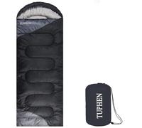 tuphen Sleeping Bag - 3-4 Seasons Camping Sleeping Bags for Adults for Hiking, Backpacking, Cold Weather & Warm Lightweight Travel Gear (Dark-gray, Single 86.61''x33.46'')