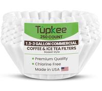 Tupkee Extra Large Commercial Coffee Filters, 13.75” x 5.25”, 250 Count