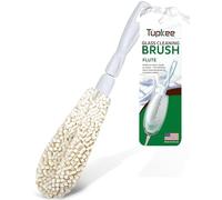 Tupkee Wine Glass Cleaning Brush - Soft Non-Scratch Foam Bristles, Dishwasher Safe - Flute and Stemware Wine Glass Cleaner Brush for Crystal, Champagne Glasses, Bottle, Mug & Tumbler - Made in the USA