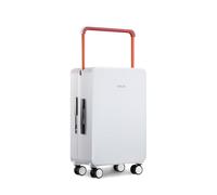 TUPLUS Suitcase Hard Shell Luggage Lightweight Carry-on ABS Travel Suitcase with Wide Handle Spinner Wheels TSA Combination Lock, Balance Collection,20 inch-33L,White