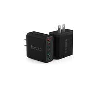 Tupneuf 2 Pack USB Plug UK, 33W 6 Port Multi Plug Multiport Charger Head with QC 3.0 Fast Charging, USB Wall Power Adapter for iPhone 16 15 14 13 12 11 10 8 7 Pro Max Plus, Samsung