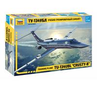 Tupolev Tu-134 UBL "Crusty-B" Training Plane 1:144 Plastic Model Kit ZVEZDA