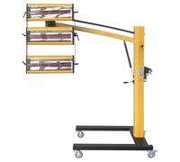 TUPOSTAR 3900W Infrared Curing Lamp, Auto Heating Car Curing Light with Bracket, 21 sq.ft Baking Area Spray Baking Booth Heaters, Paint Dryer for On-Site Repair,Yellow