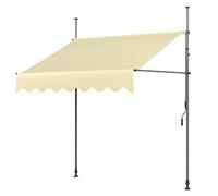 TUPOSTAR Adjustable Balcony Awning, Manual Retractable Awning, Free Standing Sun Shade, Garden Shelter Canopy with Hand Crank, for Patio, Gazebo, Garden, Restaurant, Cafe,01,1 * 1.2m