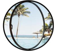 TUPOSTAR Aluminum Alloy Round Window with Tempered Glass, Porthole Window for Kitchen, Dorm, Bedroom Decor, Stylish Round Opening Portlight for Home Use,b3,100cm