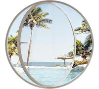 TUPOSTAR Aluminum Alloy Round Window with Tempered Glass, Porthole Window for Kitchen, Dorm, Bedroom Decor, Stylish Round Opening Portlight for Home Use,a3,40cm