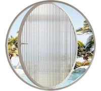 TUPOSTAR Aluminum Alloy Round Window with Tempered Glass, Porthole Window for Kitchen, Dorm, Bedroom Decor, Stylish Round Opening Portlight for Home Use,a1,80cm