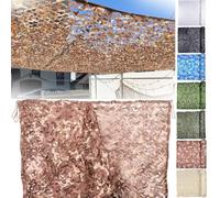 TUPOSTAR Camouflage Netting, Camouflage Army Net Camo Netting, Lightweight Woodland Camo Netting, Decorative Army Camouflage Netting for Den Camping,01,2x6m