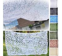 TUPOSTAR Camouflage Netting, Camouflage Army Net Camo Netting, Lightweight Woodland Camo Netting, Decorative Army Camouflage Netting for Den Camping,03,2x9m