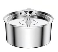 TUPOSTAR Cat Water Fountain for Drinking, 3.2L Cat Fountain Stainless Steel Automatic, with Ultra-Silent Pump, Water-Level Window, for Small Large Pets,B,Basic
