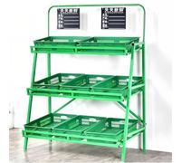 TUPOSTAR Commercial Fruit & Vegetable Display Stand, Space-Saving Metal Rack for Kitchen, Office, Supermarket & Store, Versatile Pantry & Snack Organizer,05,156cm