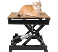 TUPOSTAR Electric Scissor Lift Table, Height Adjustable Electric Lifting Platform, Coffee Table Lift Working Platform, with Remote Control for Cafe Restaurant,Black,DH25