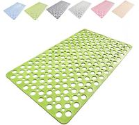 TUPOSTAR Extra Long Bath Mat, Square Shower Mat with Secure Suction Cups, Shower Mat Non-Slip Anti Mould, Soft Touch Bathroom Mat for Inside Bathroom,01,53 * 53cm