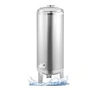 TUPOSTAR Fully Automatic Well Pressure Tank,Stainless Steel Water System Pressure Tank,Stainless Steel Water Pressure Tanks W/Mounting Kit for Well Pump/Water System,Silver,200L