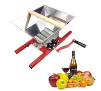 TUPOSTAR Grape Press, Fruit Wine Press, Chopper Berry Press, Large Capacity Fruit Grinder, for Wine and Cider Pressing, Detachable Structure,Red