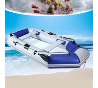 TUPOSTAR Inflatable Kayak, Inflatable Boat for Adults, People Inflatable Boat Portable, Three layers of Thickened Material, for Rafting, Water Rescue, River Fishing,Blue,330x136cm