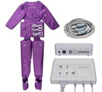 TUPOSTAR Lymphatic Drainage Full Body Pressotherapy Massage Machine, Electric Arm Neck Massager with Adjustable Intensity Air Compression Circulatory Massager,Purple