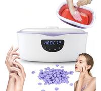 TUPOSTAR Paraffin Wax Machine for Hands and Feet, 4000ML Large Capacity Paraffin Bath with Digital Display, Adjustable Temp (45-75°C) & Timer for Home Paraffin Spa,Purple
