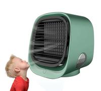TUPOSTAR Portable Air Conditioner, Air Cooler with LED Nightlight & Fan Humidifier, 3 Speed Settings, Instant 90s Cooling, Desktop Fan for Bedroom, Office & Camping,Green