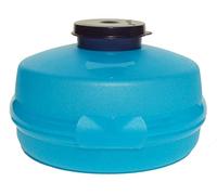 Tupperware Bagel Keeper Round Sandwich Box Storage Container Aqua Blue, 5.5 inches