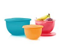 Tupperware Brand Impressions 6-Piece Classic Bowl Set (3 Bowls + 3 Lids) - Dishwasher Safe & BPA Free - Airtight, Leak-Proof Food Storage Containers for Fridge & Pantry