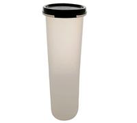 Tupperware Circular 1.1 L Black Swim Round Tin Box Dry Storage Decorative Baking Magic Cans for Coffee Pads