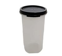 Tupperware Circular 650 ml Black Swim Round Tin Box Dry Storage Decorative Baking Magic Cans for Coffee Pads