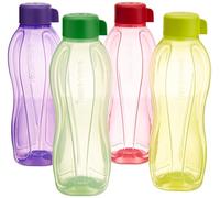 Tupperware Eco Sports Water Bottle Screw Top Round 500ml 4pcs