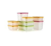 Tupperware Freezer Mates Gen II 8 Piece Food Storage Container Set, Dishwasher Safe and BPA Free (8 Containers, 8 Lids)
