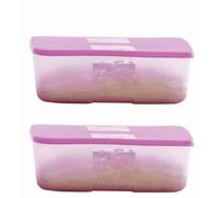 Tupperware Freezermate- 1.5 L Plastic Fridge Container (Pack Of 2, Pink), Blue-Green