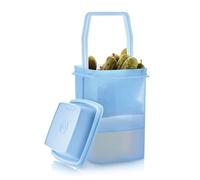 Tupperware Large Square Pick A Deli Pickle Keeper Container 8 Cup / 2L in Sheer Ice Cube