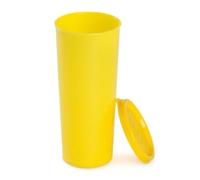 Tupperware Plastic Jumbo Tumbler, Yellow, 470ml, Set of 2