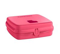 Tupperware Sandwich Keeper Square Hinged and Locking Box Pink