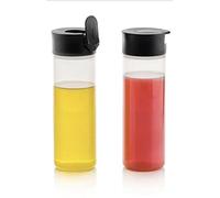 Tupperware Set of 2 Squeeze It Bottles 12 oz. Liquid & Airtight Condiment Dispensers