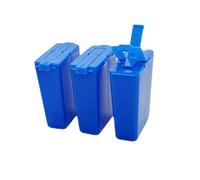 Tupperware Set of 3 To Go Spice 25 ml Dark Blue C72 Salt Shaker Pepper / Salt Shaker
