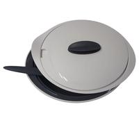 Tupperware Small Super Servierstar Strainer Thermo-Duo 2100 ml with Spoon Kitchen Aid with Strainer in Black White Kitchen Chef Warmie Tups Strainer (White Black 2.1 Litres)