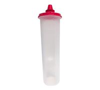 Tupperware Swiss Round Compact Container Storage Modular Fridge System Vinegar and Oil Rondovision Red (1.1 L Red)