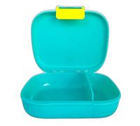 Tupperware to Go 1, 2, 3 Lunch Box with Divider, Turquoise, Yellow, School Children